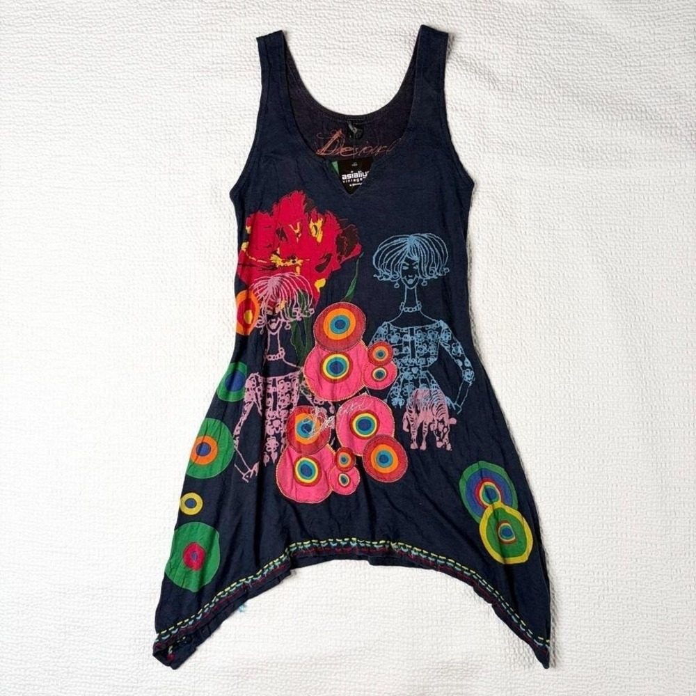 Desigual embroidered graphic dress